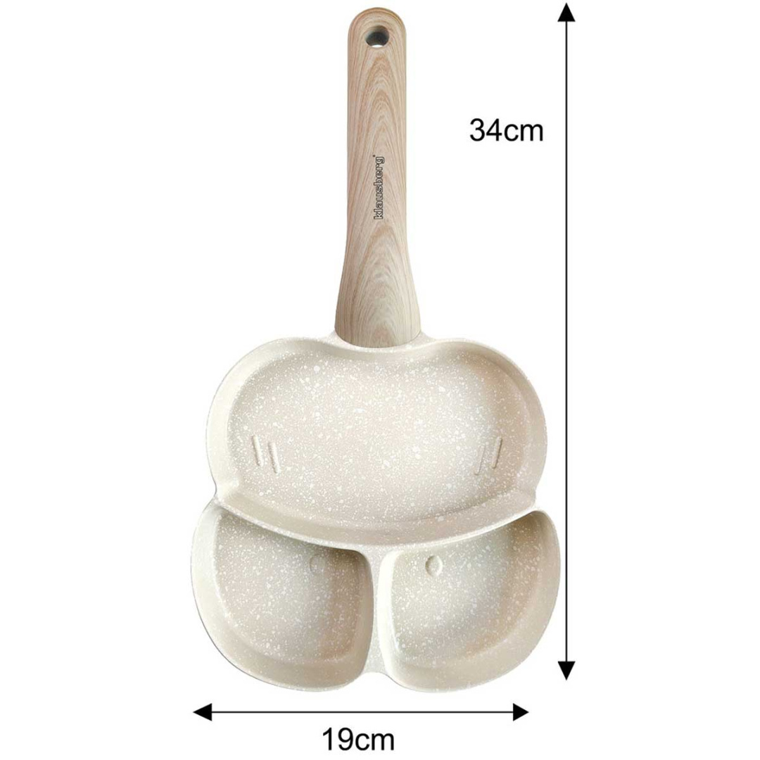 PATELNIA MARMURKOWA DO JAJEK PLACKÓW 3 SEKCJE KLAUSBERG KB-7825